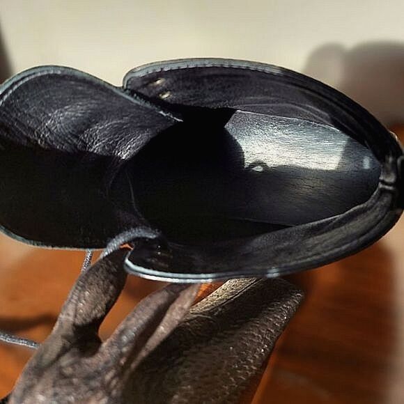 Ten Points black handmade leather combat boots - Picture 11 of 11